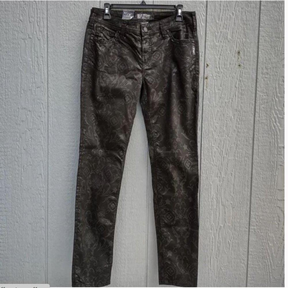 NWT Silver Jeans Suki Super Skinny Floral Brocade